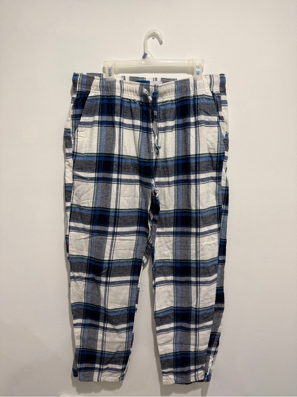Bundle (3) Old Navy Blue and White Plaid Jogger Pants